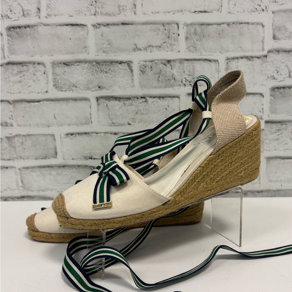 Ralph Lauren Espadrille Wedges - Picture 4 of 8
